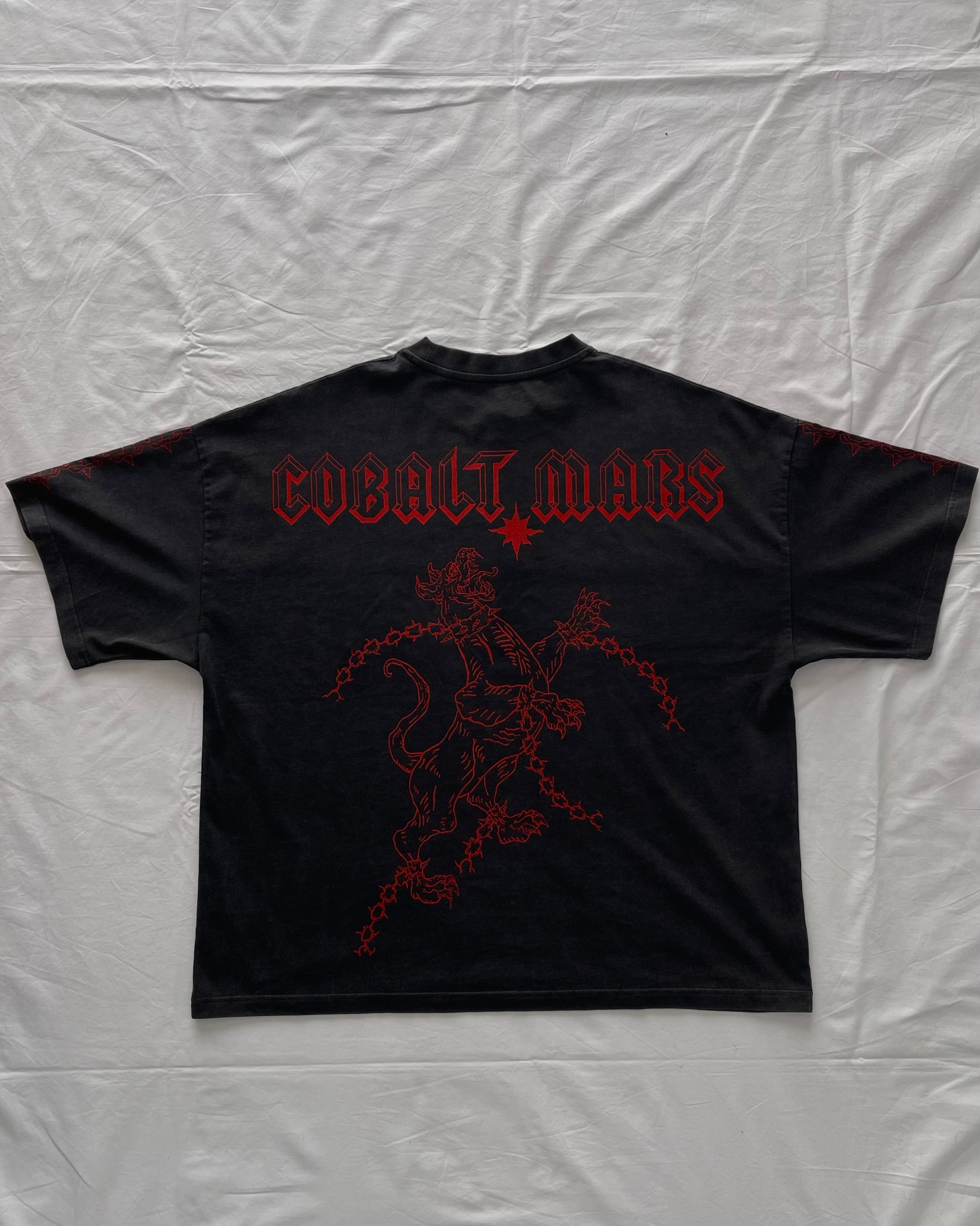 "UNBOUND" - Oversized Boxy Tee - Vintage Black