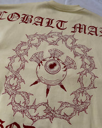 "GOD EYE" - Oversized Crewneck - Cream