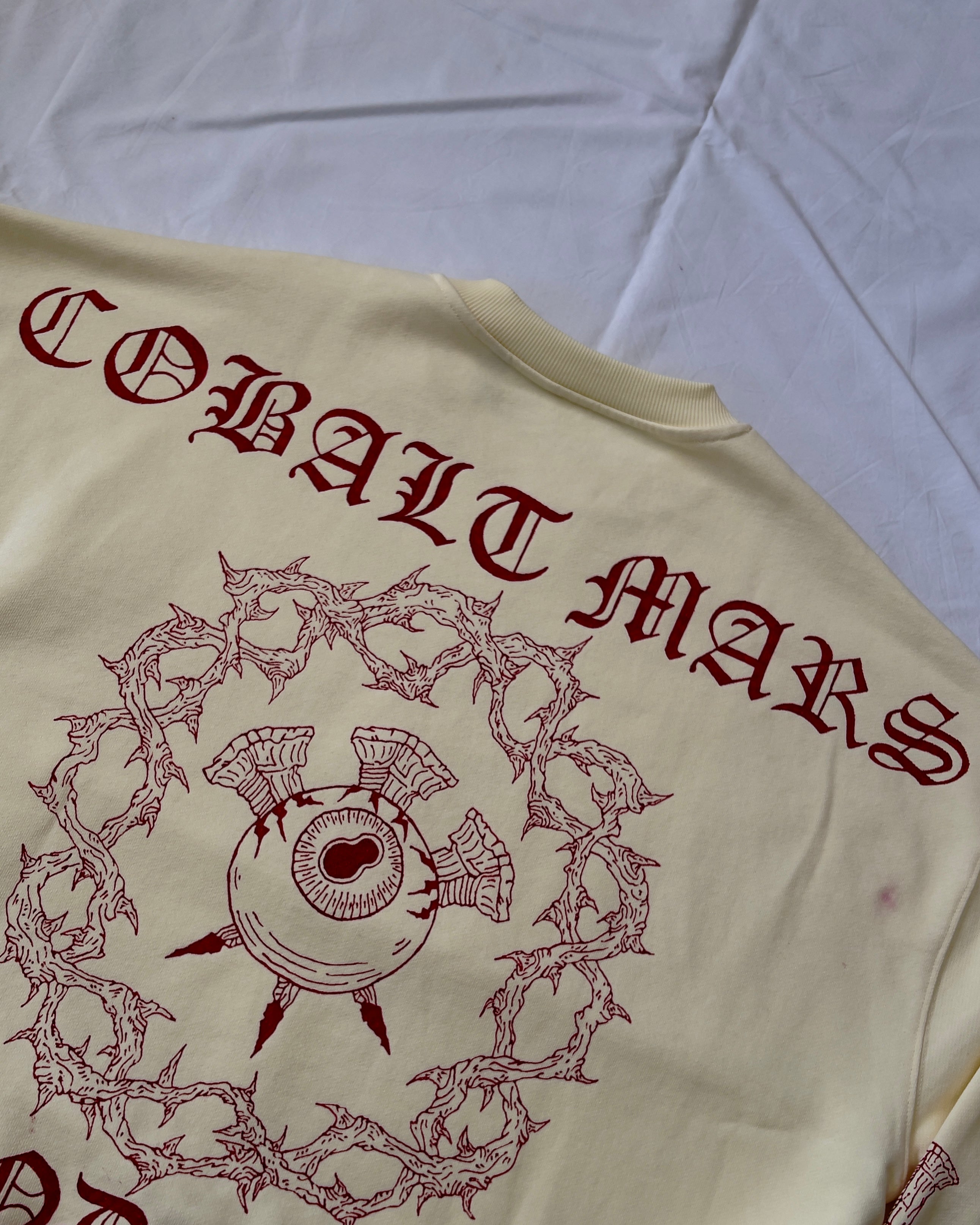 "GOD EYE" - Oversized Crewneck - Cream