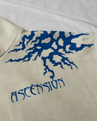 "ASCENSION" - Boxy 1/4-Zip Sweater - Bone White
