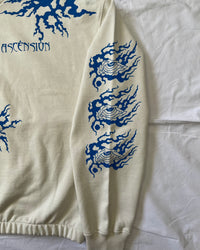 "ASCENSION" - Boxy 1/4-Zip Sweater - Bone White