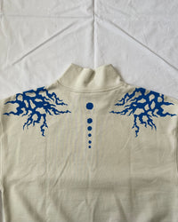 "ASCENSION" - Boxy 1/4-Zip Sweater - Bone White