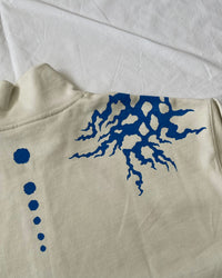 "ASCENSION" - Boxy 1/4-Zip Sweater - Bone White
