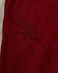 "WEAVER" - Relaxed Sweatpants - Dark Red