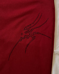 "WEAVER" - Relaxed Sweatpants - Dark Red