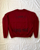 "WEAVER" - Oversized Crewneck - Dark Red