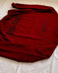 "WEAVER" - Oversized Crewneck - Dark Red