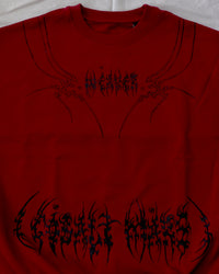 "WEAVER" - Oversized Crewneck - Dark Red