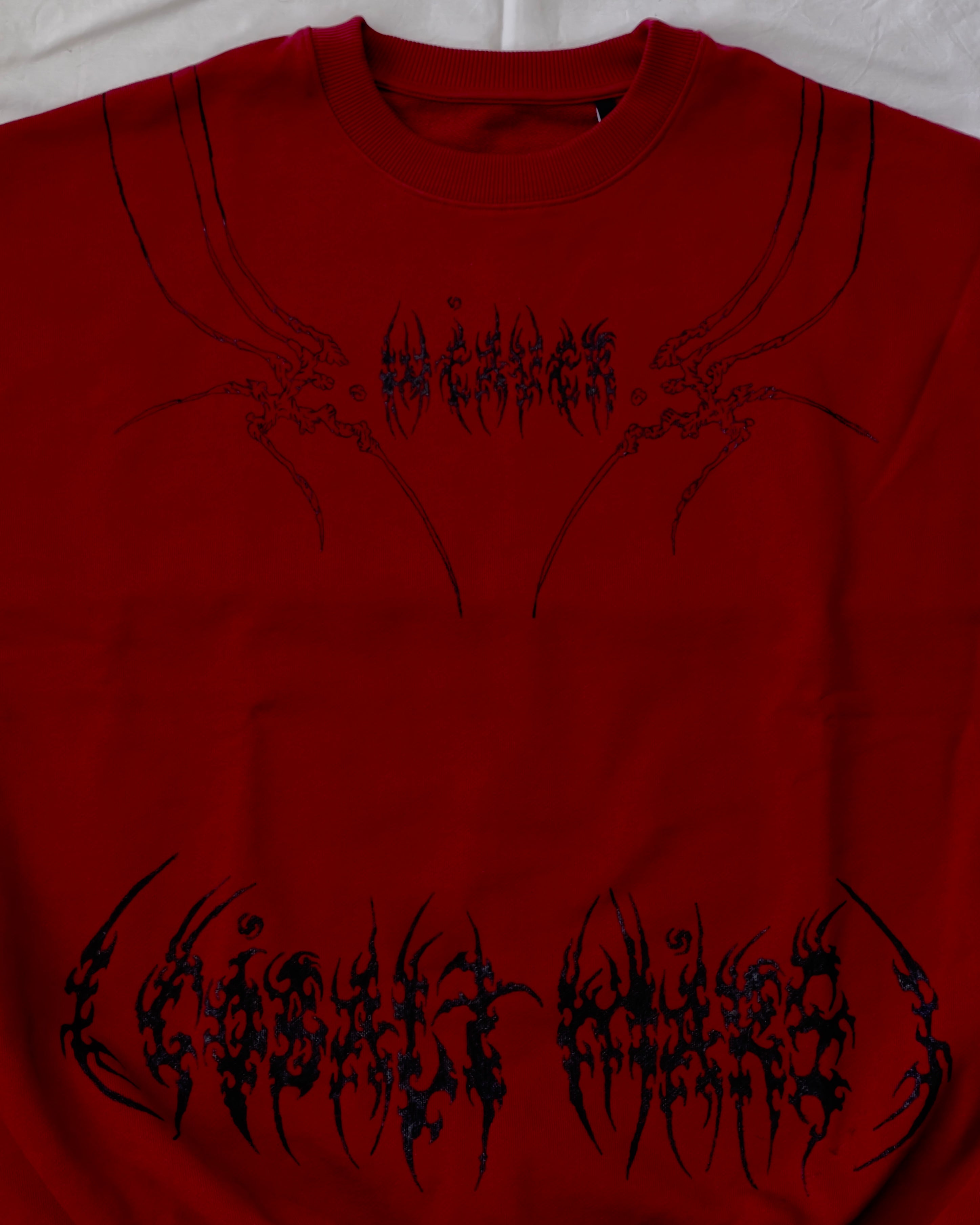 "WEAVER" - Oversized Crewneck - Dark Red