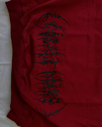 "WEAVER" - Oversized Crewneck - Dark Red