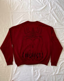 "WEAVER" - Oversized Crewneck - Dark Red