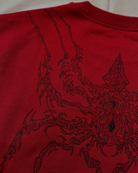 "WEAVER" - Oversized Crewneck - Dark Red
