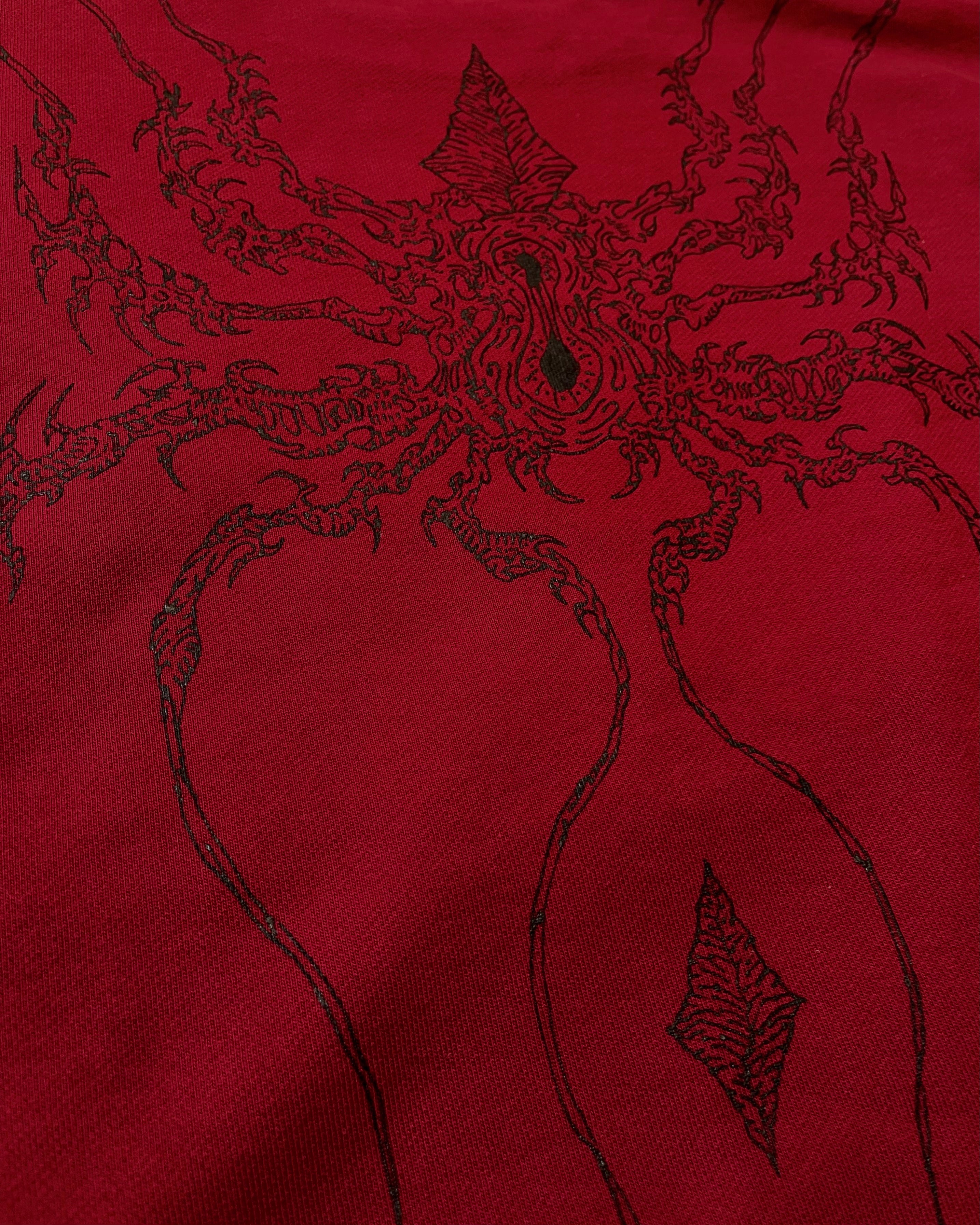 "WEAVER" - Oversized Crewneck - Dark Red