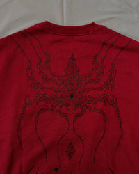 "WEAVER" - Oversized Crewneck - Dark Red