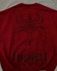 "WEAVER" - Oversized Crewneck - Dark Red