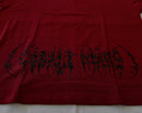 "WEAVER" - Oversized Boxy Tee - Dark Red