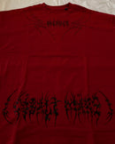 "WEAVER" - Oversized Boxy Tee - Dark Red