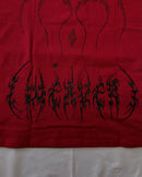 "WEAVER" - Oversized Boxy Tee - Dark Red
