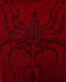 "WEAVER" - Oversized Boxy Tee - Dark Red
