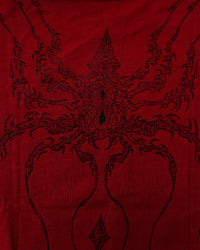 "WEAVER" - Oversized Boxy Tee - Dark Red