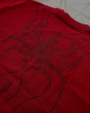 "WEAVER" - Oversized Boxy Tee - Dark Red