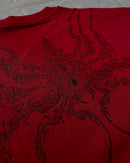 "WEAVER" - Oversized Boxy Tee - Dark Red