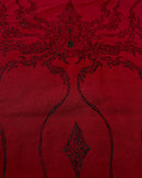 "WEAVER" - Oversized Boxy Tee - Dark Red