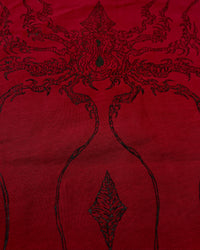 "WEAVER" - Oversized Boxy Tee - Dark Red