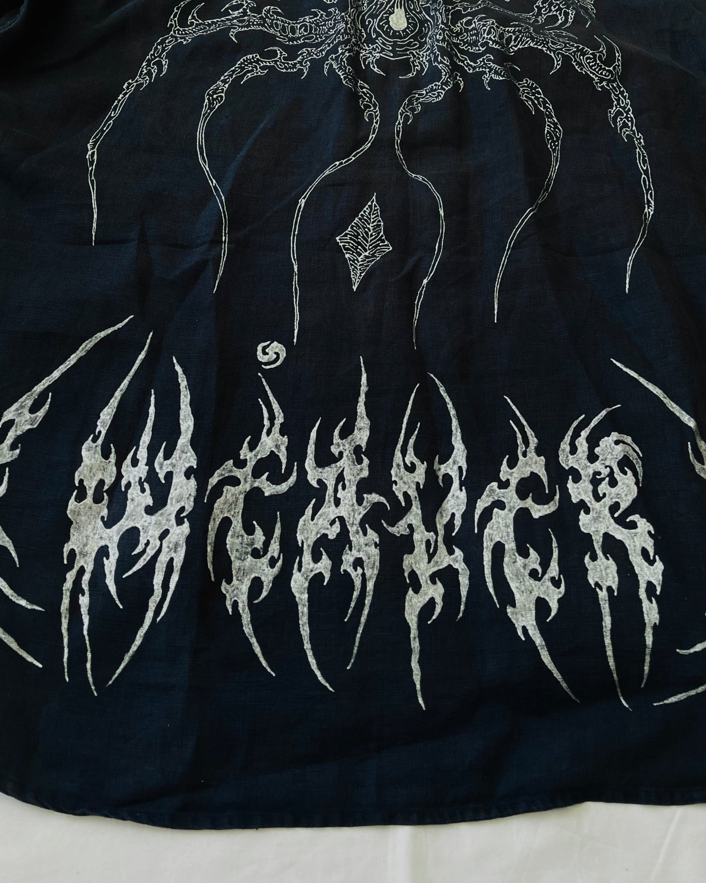 "WEAVER" - Customised Linen Shirt - Midnight Blue