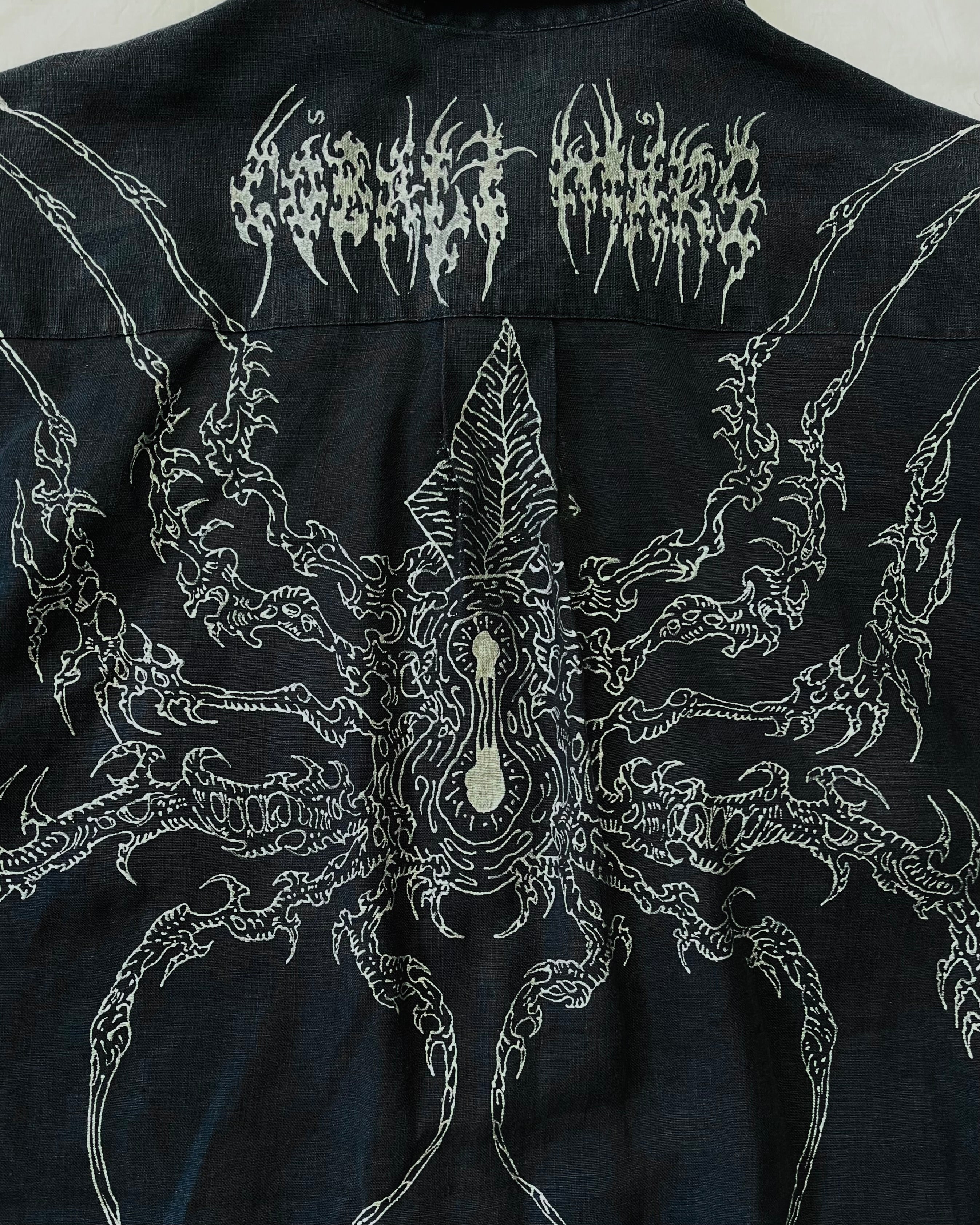 "WEAVER" - Customised Linen Shirt - Midnight Blue