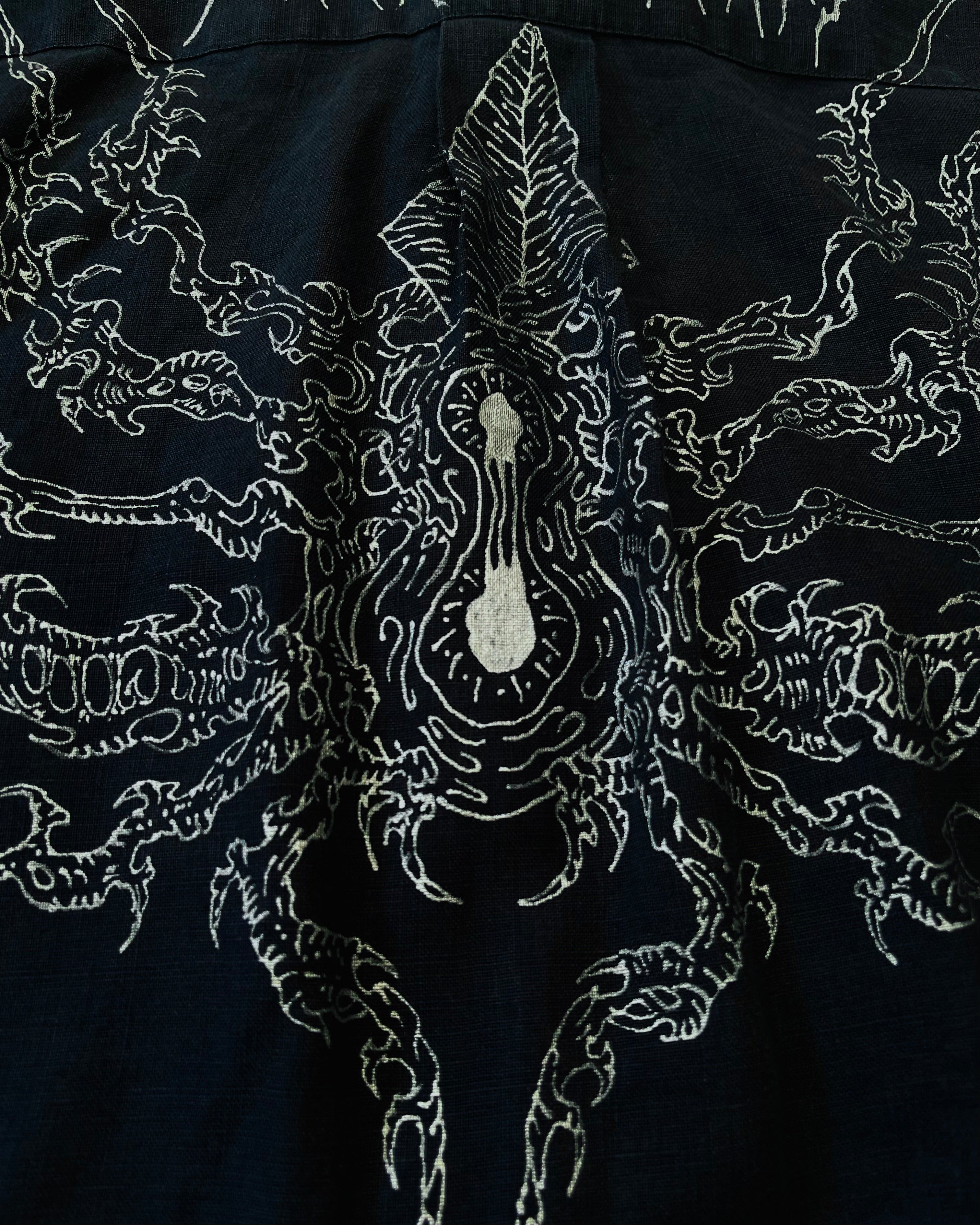 "WEAVER" - Customised Linen Shirt - Midnight Blue