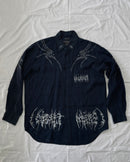 "WEAVER" - Customised Linen Shirt - Midnight Blue