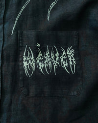 "WEAVER" - Customised Linen Shirt - Midnight Blue