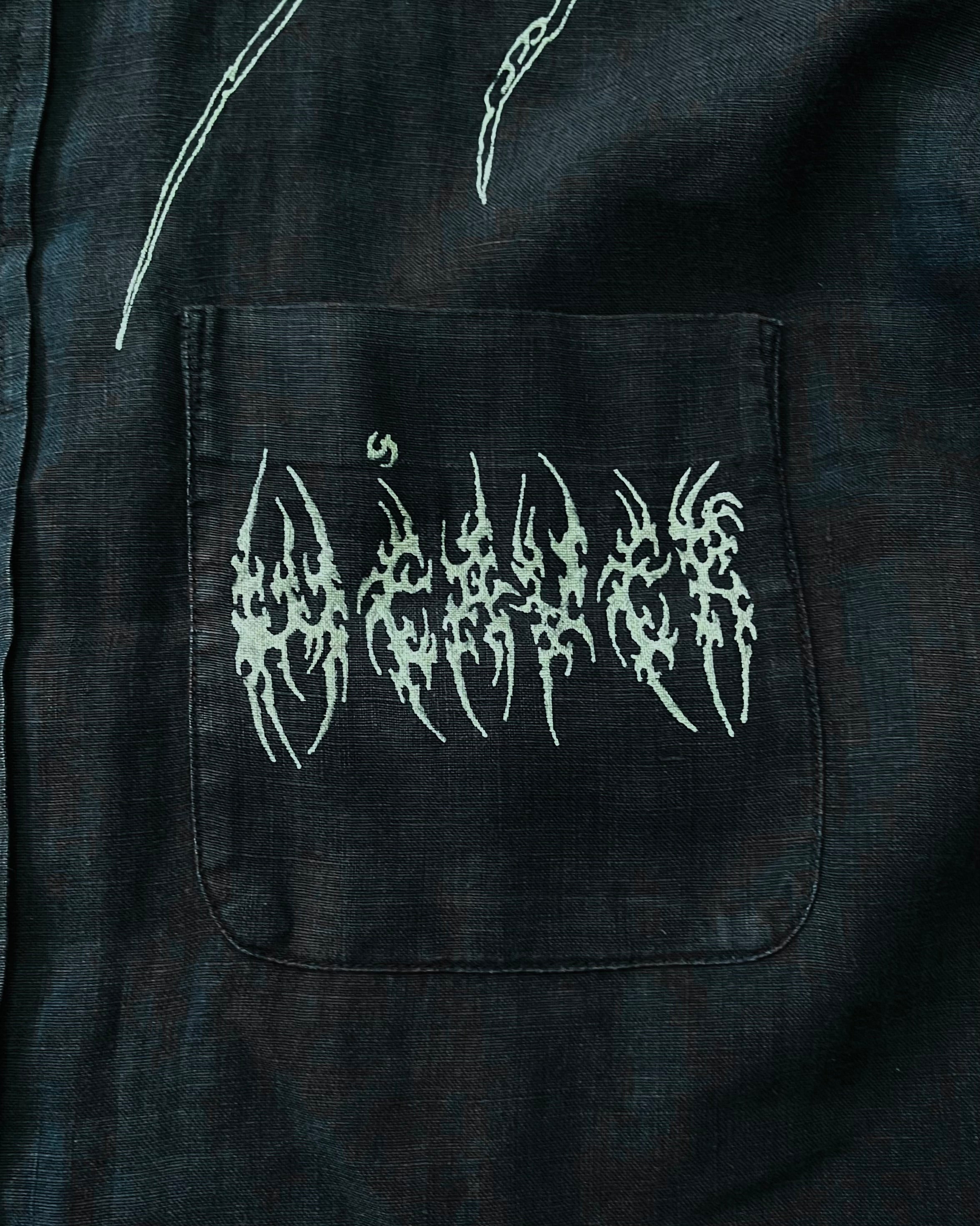 "WEAVER" - Customised Linen Shirt - Midnight Blue