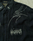"WEAVER" - Customised Linen Shirt - Midnight Blue