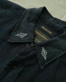 "WEAVER" - Customised Linen Shirt - Midnight Blue
