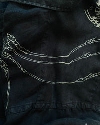 "WEAVER" - Customised Linen Shirt - Midnight Blue