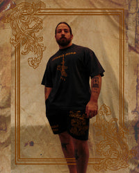"Defile" - Relaxed Sweatshorts - Vintage Black