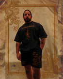 "Defile" - Relaxed Sweatshorts - Vintage Black