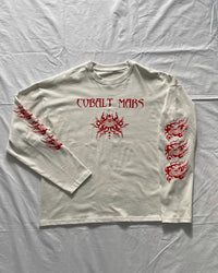 "ASCENSION" - Oversized Boxy Longsleeve Tee - Cleric White