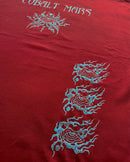 "ASCENSION" - Oversized Long Tee - Dark Red