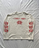 "ASCENSION" - Oversized Boxy Longsleeve Tee - Cleric White