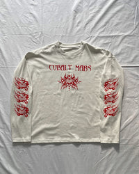 "ASCENSION" - Oversized Boxy Longsleeve Tee - Cleric White