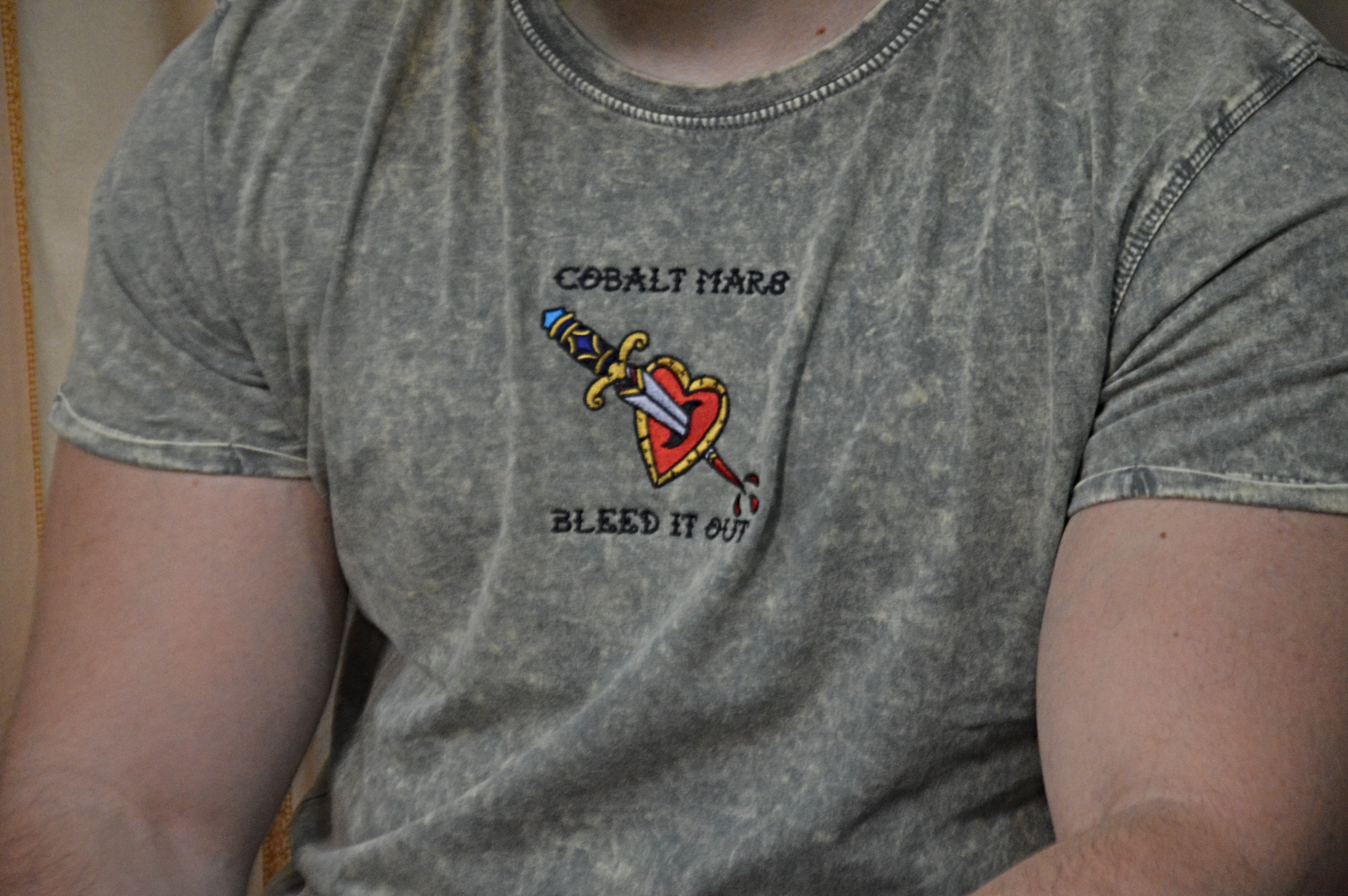 BLEED IT OUT - Denim T-Shirt