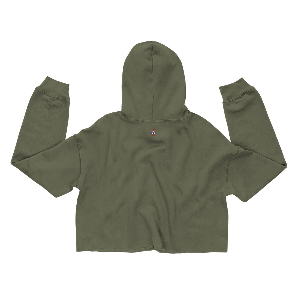 MEDUSA - White - Crop Hoodie