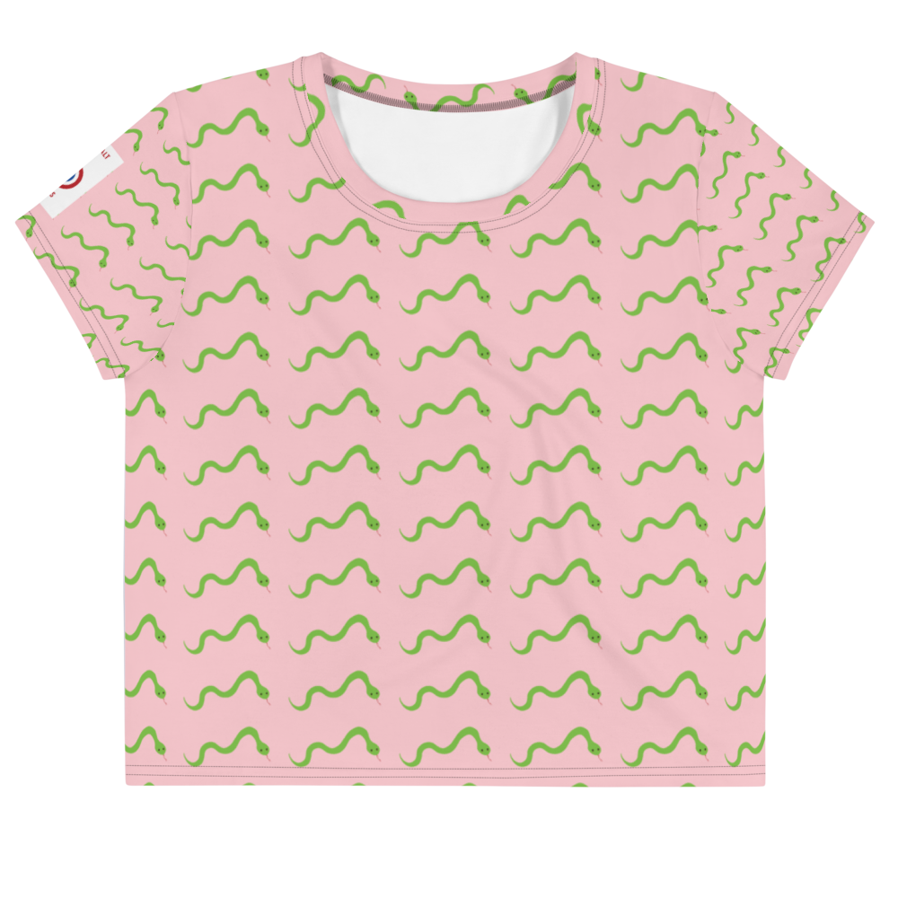 Snek - All-Over Print Crop Tee