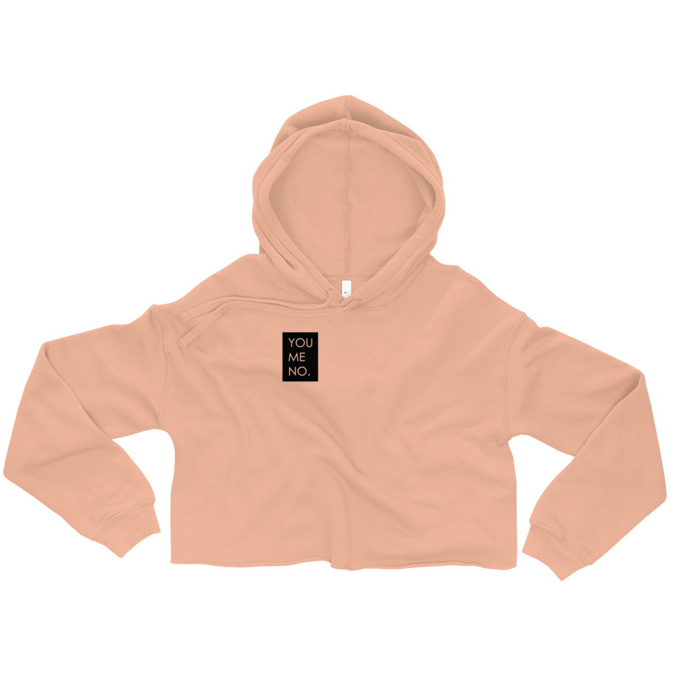 YOU ME NO. - Crop Hoodie