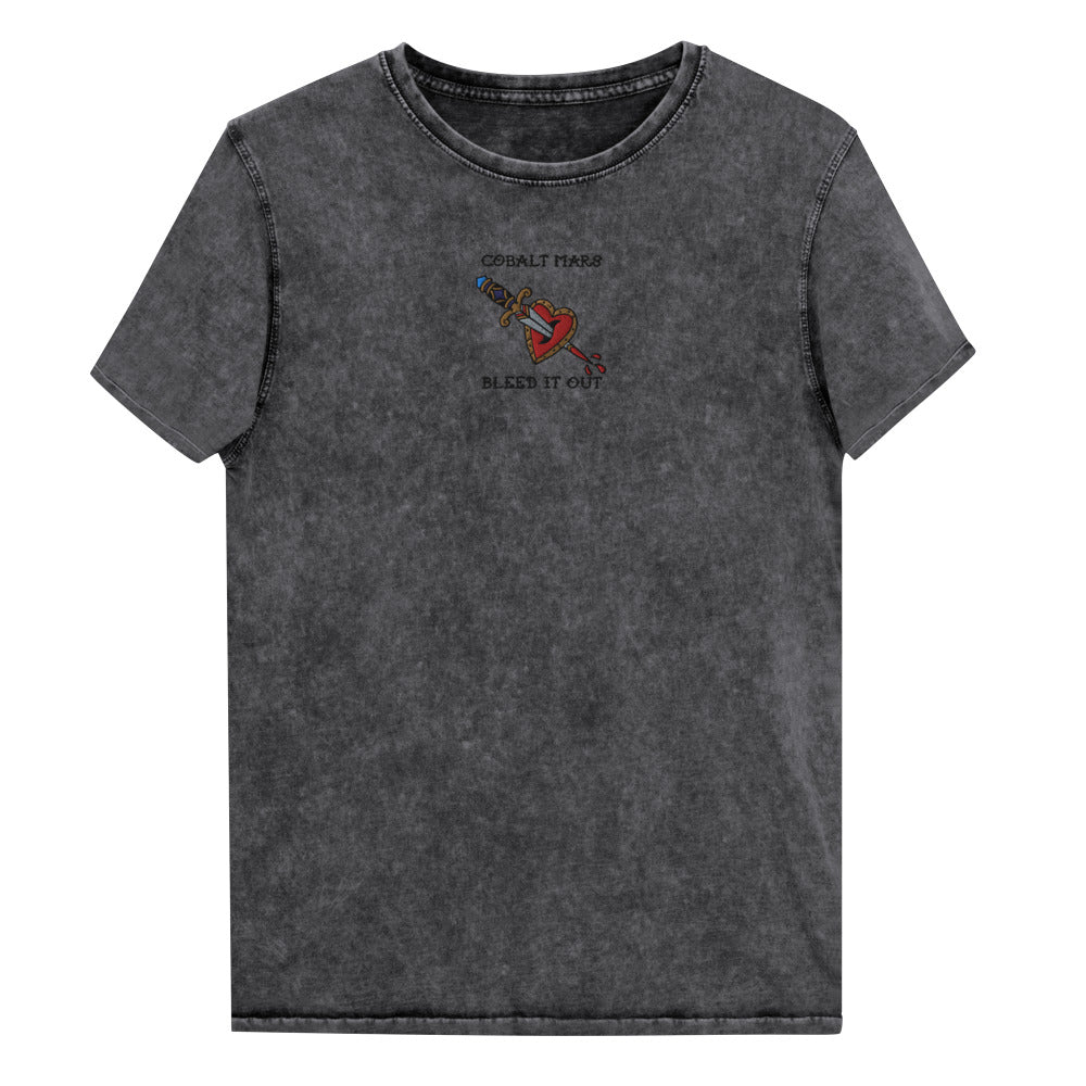 BLEED IT OUT - Denim T-Shirt
