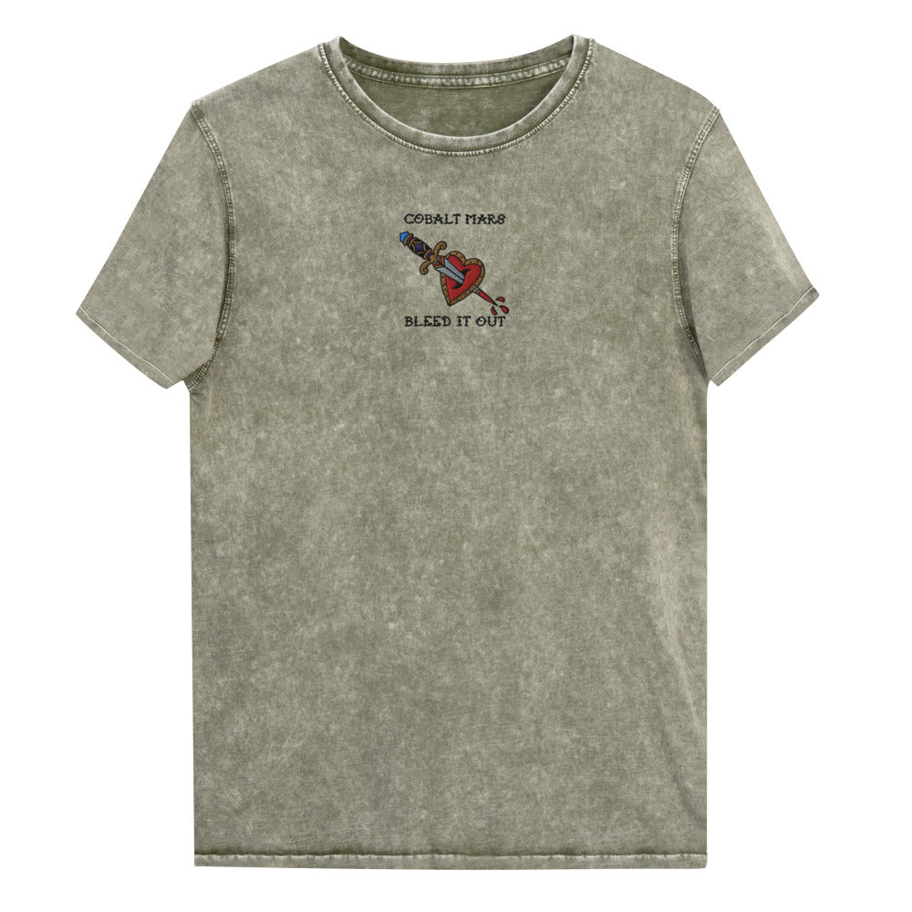 BLEED IT OUT - Denim T-Shirt