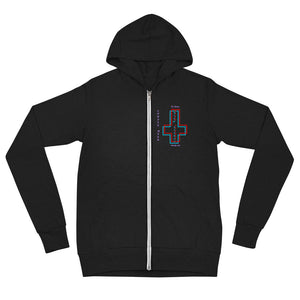 As Above, So Below - Unisex zip hoodie